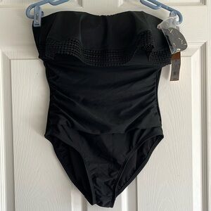 Women’s NWT Black one piece swimsuit black
